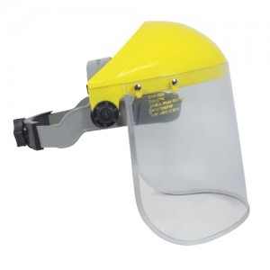 Protetor facial incolor 8" 200 mm com catraca PROTEPLUS EPI
